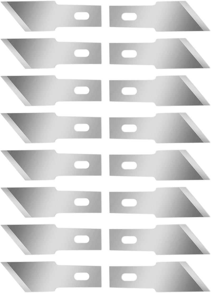 QIMAOO 120 Pcs Exacto Knife Blades, #19 High Carbon Steel Hobby Knife Blade Refills Hobby Knife Replacement Blades for Craft, Scrapbooking, Stencil - Image 1